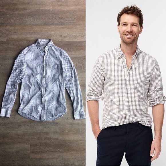 J. Crew Stretch Shirt in Tattersail Organic Cotton - Picture 8 of 8